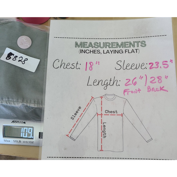 American‎ Eagle Outfitters Women Shirt Small Boyfriend Fit Military Grunge Green - Picture 3 of 13